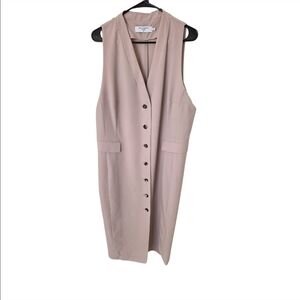 MM Lafleur Cassandra Blush Pink Sleeveless Midi Dress